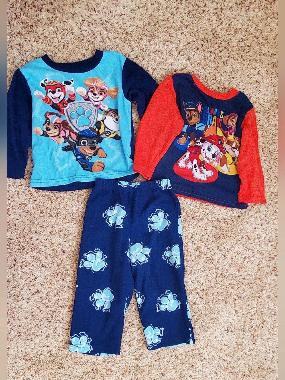 2T Paw Patrol Pajama Set - 2 Tops & Pants
